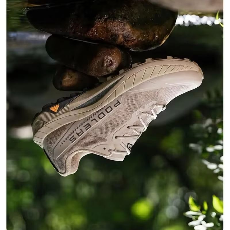 Anti Slip Trail Running Sneakers - أحذية رياضية جديدة أنيقة للمشي، مريحة