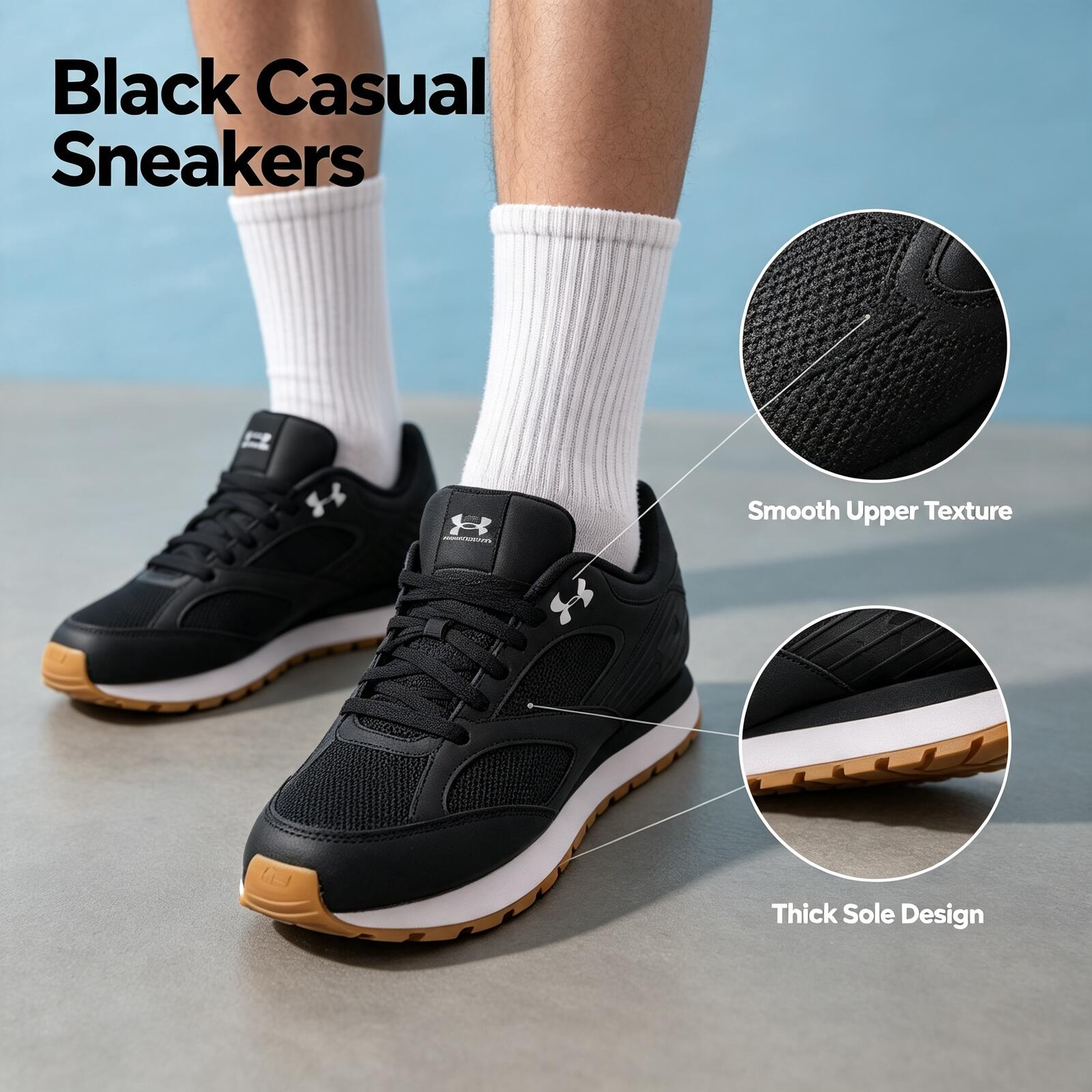 حذاء جوجر مينيماليست من أندر آ - مراجعة Air Cushion Jogger Shoes Men وسعره